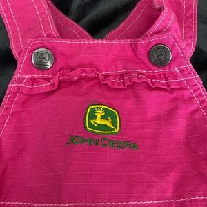 Pink John Deere overalls